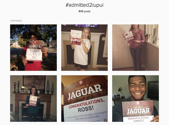 admitted2IUPUI user-generated content