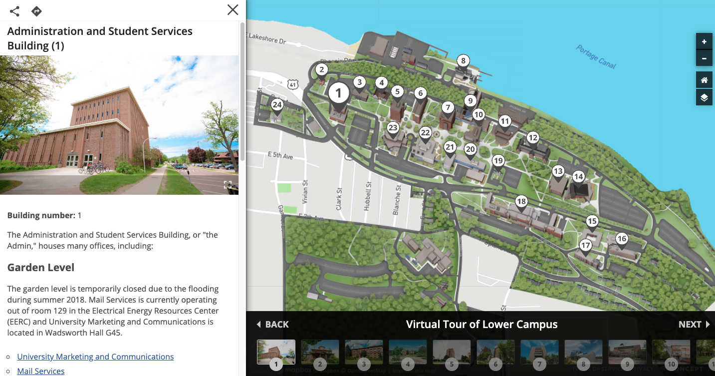 Map Tour Michigan Tech