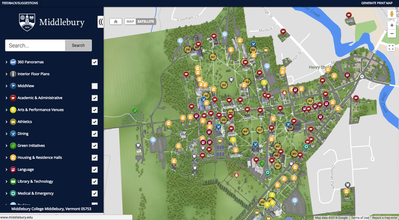 Middlebury Map