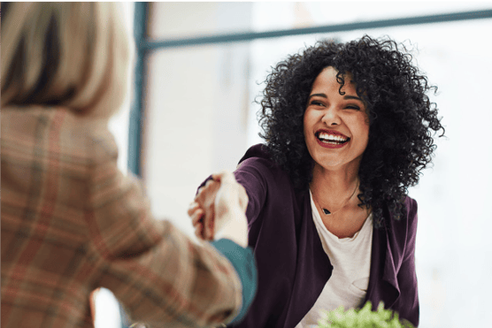 Women Shaking hands