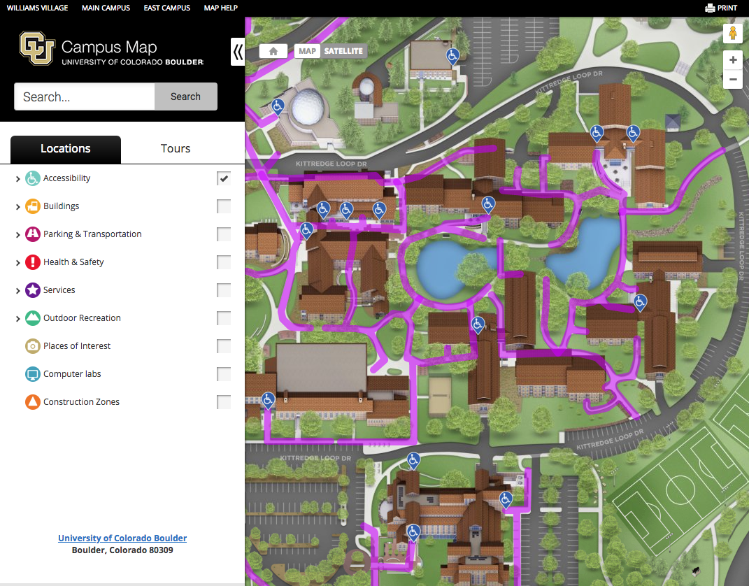 Leveraging Digital Campus Maps to Display Accessibility Resources