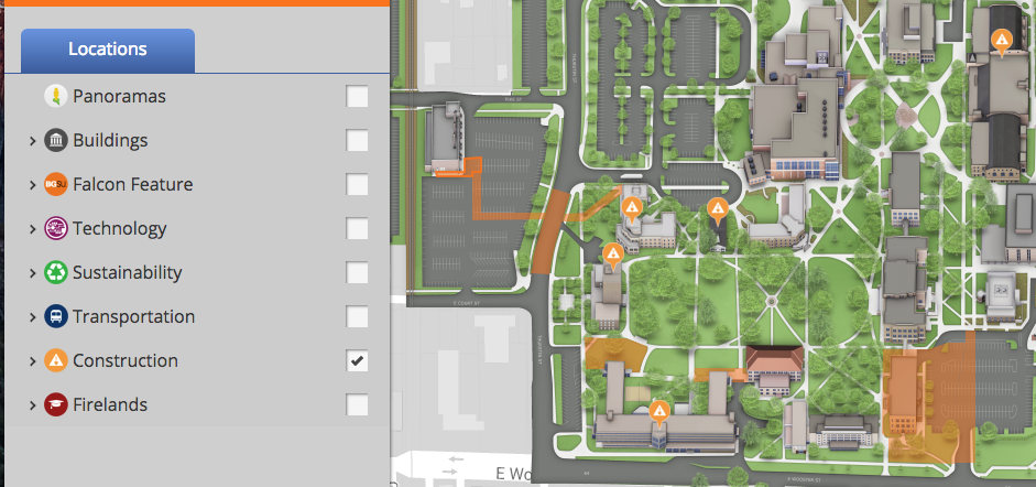 THE BG NEWS: Interactive campus map now available