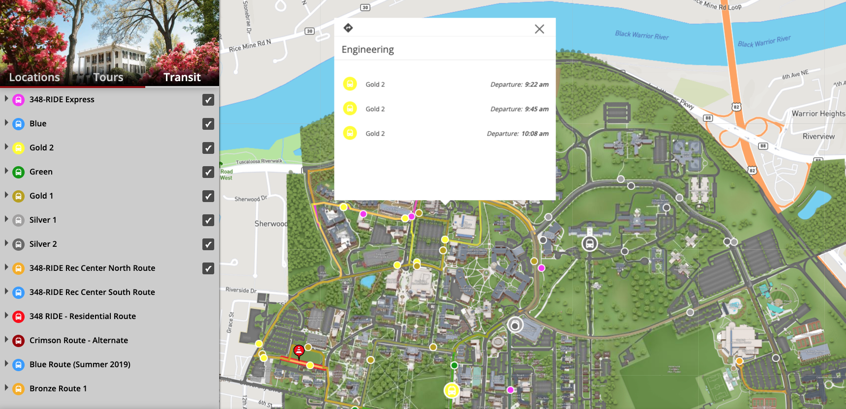 Upgrade Your Campus Map with Live Transportation and Transit Feeds